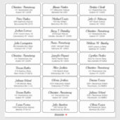 Creëer je eigen gastnaam en adres sticker (Vel)