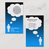 creëer je eigen gedachtenbubbel visitekaartje (Voorkant / Achterkant)