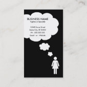 creëer je eigen gedachtenbubbel visitekaartje (Achterkant)