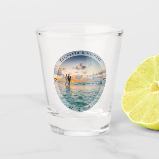 Creëer Je eigen gedenkbare nieuwigheidstekotfoto v Shot Glas (Voorkant)
