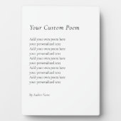 Creëer Je eigen gedicht Fotoplaat (voorkant)