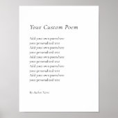 Creëer Je eigen gedicht Poster (Voorkant)