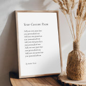 Creëer Je eigen gedicht Poster