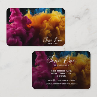 Creëer je eigen gele kleurwolken visitekaartje