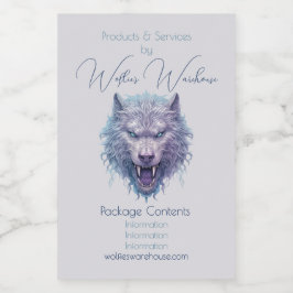 Creëer Je eigen gemene Paarse wolf apotheek Voedselcontainer Etiket
