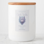 Creëer Je eigen gemene Paarse wolf apotheek Voedselcontainer Etiket (Voorkant)