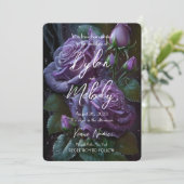 Creëer Je eigen Gepersonaliseerd donkere Paarse Ro Kaart (Staand voorkant)