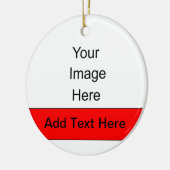 Creëer Je eigen gepersonaliseerde versiering Keramisch Ornament (Links)