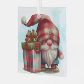 Creëer je eigen geplakte kerstgnoom glas ornament (Voorkant links)