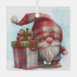 Creëer je eigen geplakte kerstgnoom glas ornament