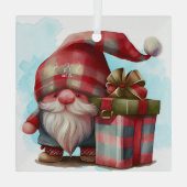 Creëer je eigen geplakte kerstgnoom glas ornament (Achterkant)