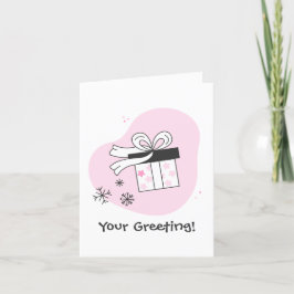 Creëer Je eigen geschenkdoos & sneeuwvlokken Kerst Feestdagen Kaart