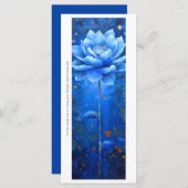 Creëer Je eigen geschilderde Blue Lotus Bladwijzer (Voorkant / Achterkant)