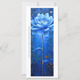 Creëer Je eigen geschilderde Blue Lotus Bladwijzer