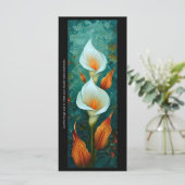 Creëer Je eigen geschilderde Calla Lilies Bladwijz (Staand voorkant)