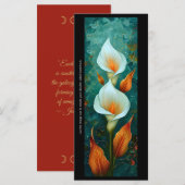 Creëer Je eigen geschilderde Calla Lilies Bladwijz (Voorkant / Achterkant)