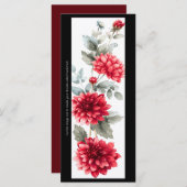 Creëer Je eigen geschilderde rode chrysant Bladwij (Voorkant / Achterkant)