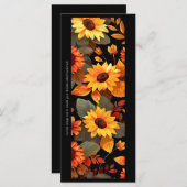 Creëer Je eigen geschilderde zonnebloemen Bladwijz (Voorkant / Achterkant)