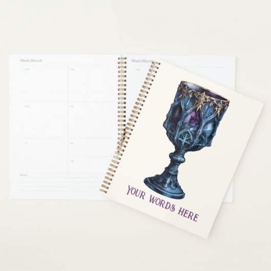 Creëer Je eigen gesneden gotische blauwe stenen ke Planner (Display)