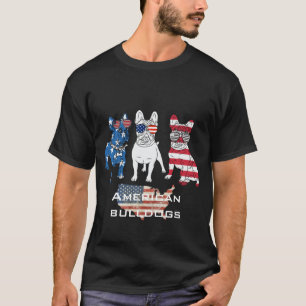 Creëer je eigen geweldige Amerikaanse bulldogs T-shirt