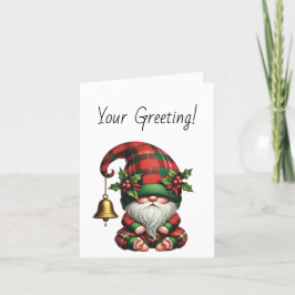 Creëer je eigen gezellige kerstplakkaat feestdagen kaart