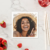 Creëer je eigen gezicht leuk selfie fotofeest servet (Insitu)