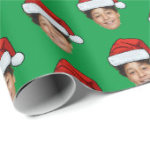 Creëer Je eigen gezicht Santa Hat Cadeaupapier (Rol Hoek)