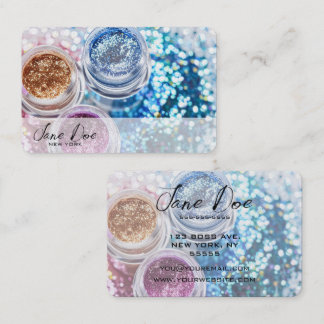 Creëer je eigen glitterpotten visitekaartje