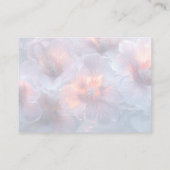 Creëer je eigen gloeiende etherische bloemen advieskaart (Achterkant)