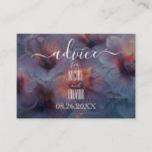 Creëer je eigen gloeiende etherische bloemen advieskaart (Voorkant)