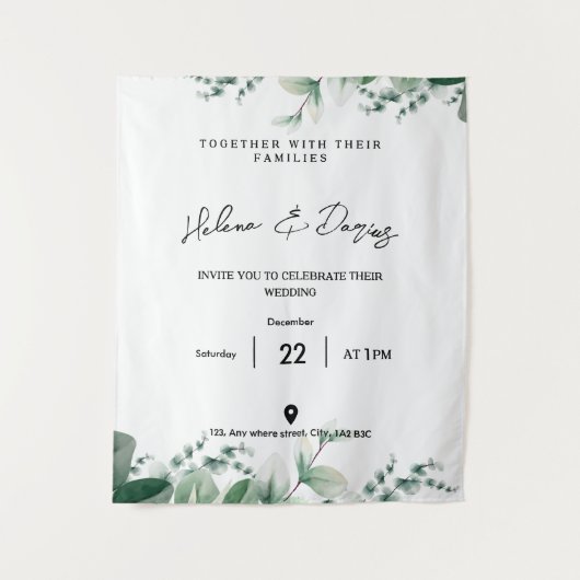 Creëer je eigen Go Green Wandkleed (Voorkant)