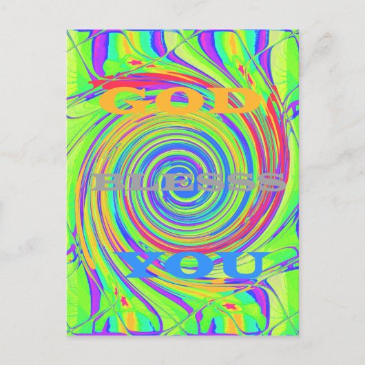 Creëer Je eigen God zegene je Inspirerend tekst Briefkaart (Voorkant)