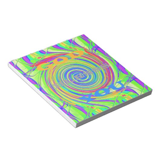 Creëer Je eigen God zegene je Inspirerend tekst Notitieblok (Schuin)