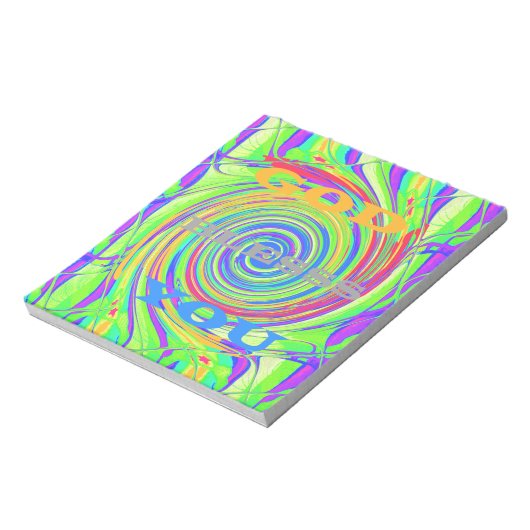 Creëer Je eigen God zegene je Inspirerend tekst Notitieblok (Linkerzijde)