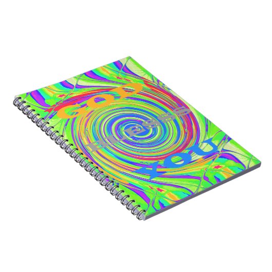 Creëer Je eigen God zegene je Inspirerend tekst Notitieboek (Rechterzijde)