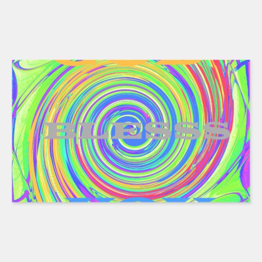 Creëer Je eigen God zegene je Inspirerend tekst Rechthoekige Sticker (Voorkant)