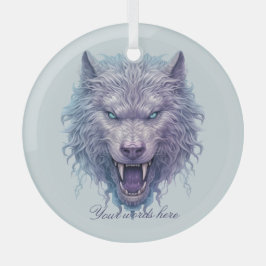 Creëer Je eigen goddeloze Paarse wolf Glas Ornament