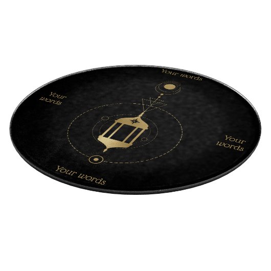 Creëer je eigen Gouden Arcane Hermit Tarot Snijplank (Hoek)