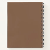 Creëer Je Eigen Gouden Bruine Tint Notitieboek (Achterkant)