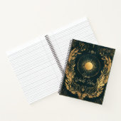 Creëer Je Eigen Gouden Lauwer Celestiale Zon Notitieboek (Binnen)