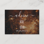 Creëer je eigen gouden vuurwerk advieskaart (Voorkant)
