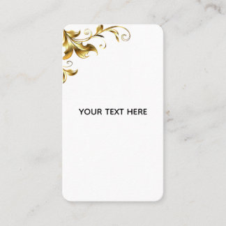Creëer je eigen gouden witte elegant visitekaartje
