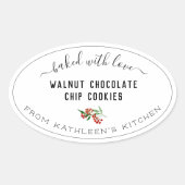 Creëer je eigen Greenery met liefde Ovale Sticker (Voorkant)