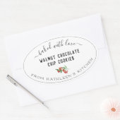 Creëer je eigen Greenery met liefde Ovale Sticker (Envelop)