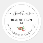 Creëer Je eigen Greenery Sweet-behandelingen Ronde Sticker (Voorkant)