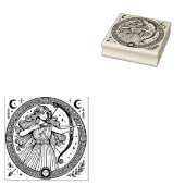 Creëer Je Eigen Griekse Godin Artemis Boogschutter Rubberstempel (Gestempeld)