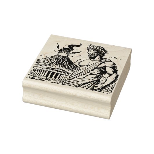 Creëer Je Eigen Griekse Hephaestus Parthenon Vulka Rubberstempel (Stempel)