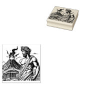 Creëer Je Eigen Griekse Hephaestus Parthenon Vulka Rubberstempel (Gestempeld)