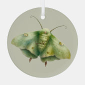 Creëer Je eigen groene fantasy mot Glas Ornament (Achterkant)