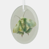 Creëer Je eigen groene fantasy mot Glas Ornament (Voorkant links)